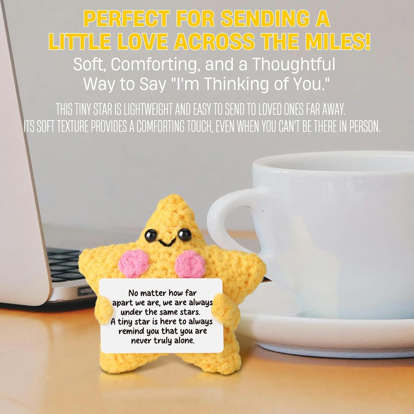 Crochet Yellow Star Doll – Friendship & Comfort Gift for Long Distance.
