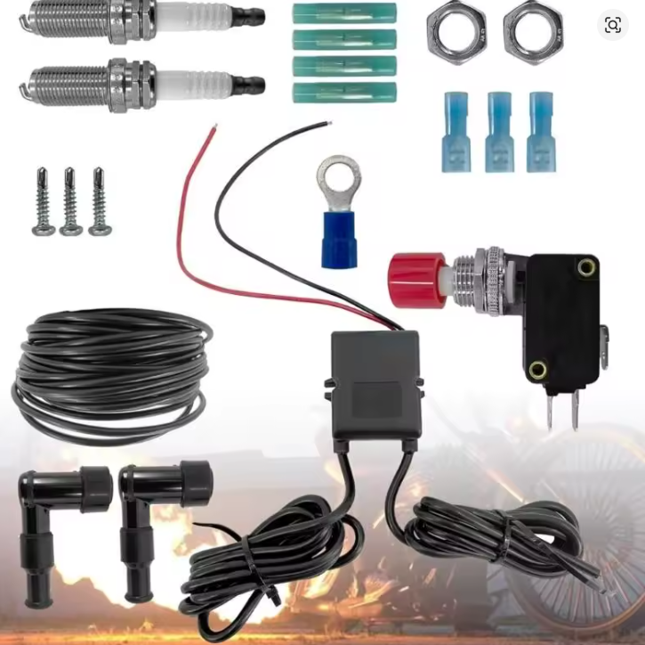 U13C Exhaust Flame Set Double Flamethrower for Car Truck Flame Thrower BFTKAFK-Dual Suit for Motorcycle