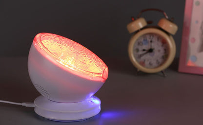 Remote Control Ocean Wave Projector LED Night Light