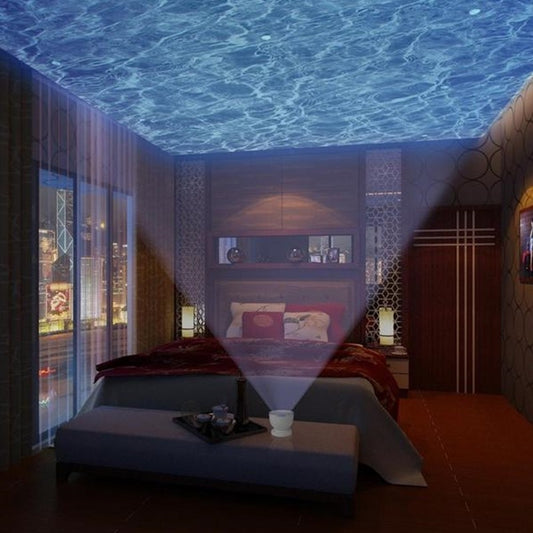 Remote Control Ocean Wave Projector LED Night Light