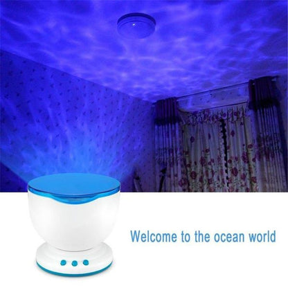 Remote Control Ocean Wave Projector LED Night Light