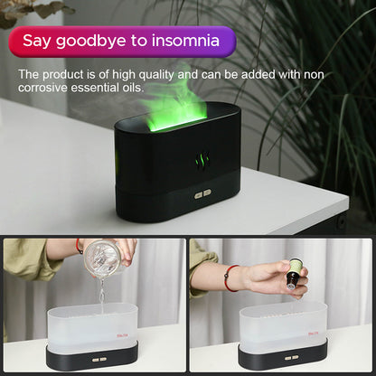 2022 Best Selling USB Ultrasonic Flame Humidifier