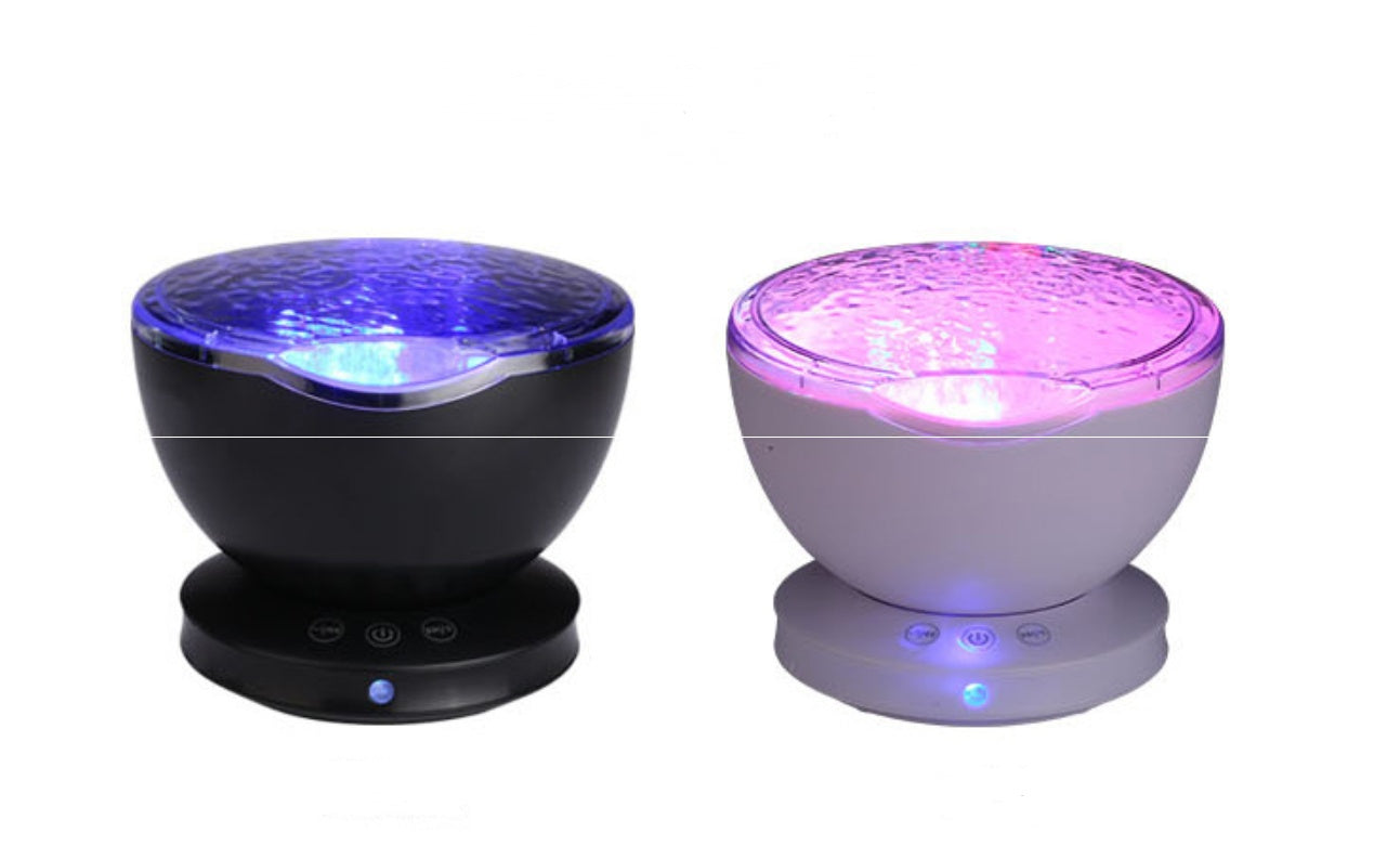 Remote Control Ocean Wave Projector LED Night Light