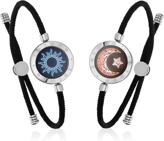 Long Distance Touch Bracelets – Light Up & Vibrate to Share Love Anytime, Anywhere