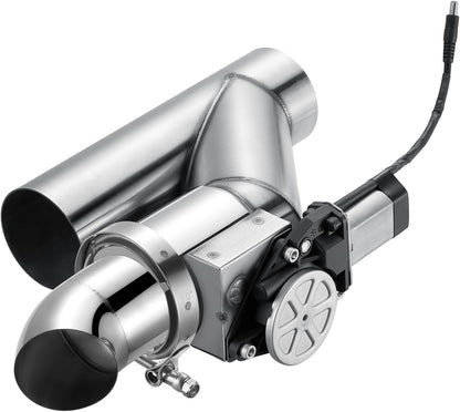 SPELAB Electric Exhaust Cutout 3.0 Inch with Elbow Muffler Exhaust Valve Kit with One Controller Remote Kit