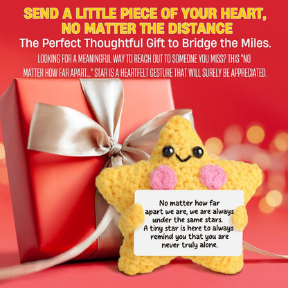 Crochet Yellow Star Doll – Friendship & Comfort Gift for Long Distance.