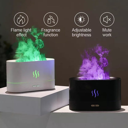 2022 Best Selling USB Ultrasonic Flame Humidifier