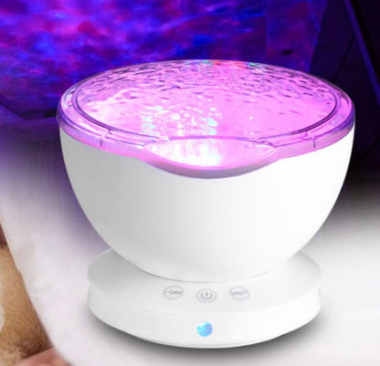 Remote Control Ocean Wave Projector LED Night Light