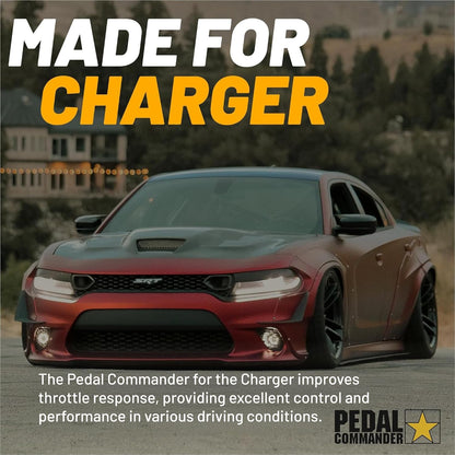 PEDAL COMMANDER for Dodge Charger 2007-2024 - Throttle Response Controller with 4 Driving Modes, 36 Adjustable Levels, Anti-Theft, and App Control - Dodge Charger Performance Accessory