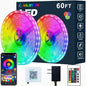 Bluetooth Led Strip Lights, 60ft Music Sync Color Changing.