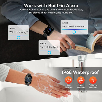Smart Watch for iPhone & Android – Alexa Built-In