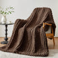 Cozy & Cute Chunky Knit Blanket – Machine Washable Chenille Throw for Couch, Bed & Home Decor