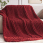 Cozy & Cute Chunky Knit Blanket – Machine Washable Chenille Throw for Couch, Bed & Home Decor