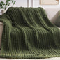 Cozy & Cute Chunky Knit Blanket – Machine Washable Chenille Throw for Couch, Bed & Home Decor