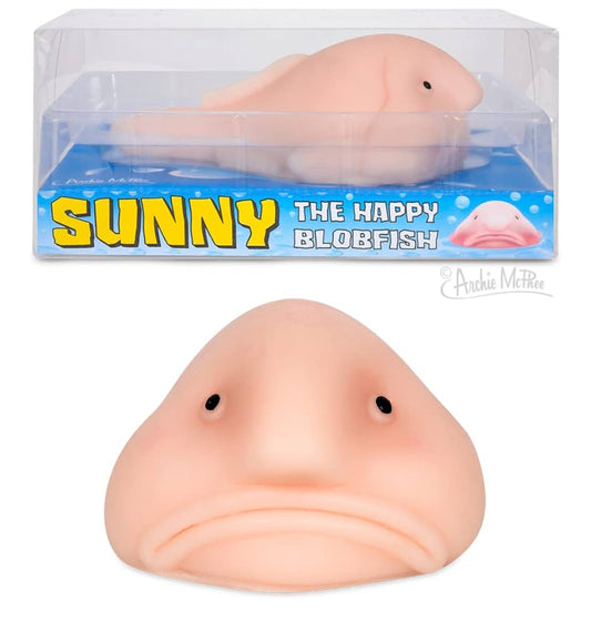 Accoutrements Sunny The Blobfish - Novelty Toy- Squishy Toy