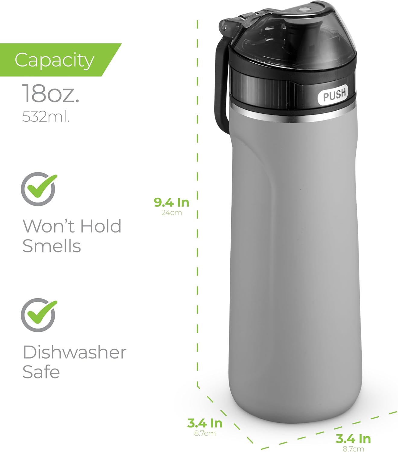Stainless Steel Water Bottle 18oz
