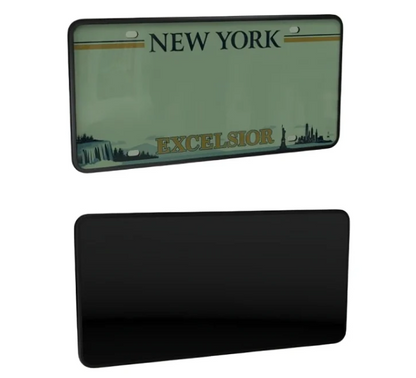Stealth Blackout License Plate Cover - Remote Control Single Plate Kit