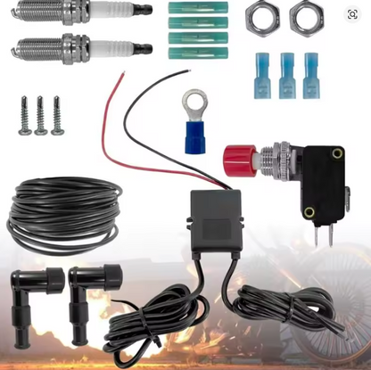 U13C Exhaust Flame Set Double Flamethrower for Car Truck Flame Thrower BFTKAFK-Dual Suit for Motorcycle